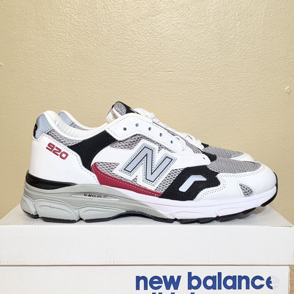 New Balance 920 40th Anniversary Made In England MiUK White Red M920UKF Men's 9